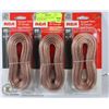 Image 1 : 3 PACKS OF 5O FT 18 GAUGE SPEAKER WIRE