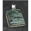 Image 1 : #178- NATURAL PREHNITE PENDANT