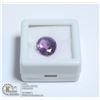 Image 1 : #120-PURPLE AMETHYST GEMSTONE OVAL 3.90CT