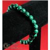 Image 1 : #226- NATURAL MALACHITE BEAD BRACELET 8MM
