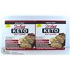 Image 1 : LOT OF 2 200G SLIMFAST KETO BAR PEANUT BUTTER BOXE