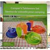 Image 1 : CAMPERS TABLEWARE SET - 4 PERSON SET