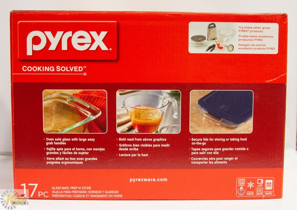 New Pyrex BRAND NEW PYREX 17PC SET