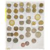 Image 1 : LOT OF VARIOUS COINS IN TRANSLUCENT BINDER PAGE