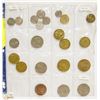 Image 1 : LOT OF VARIOUS COINS IN TRANSLUCENT BINDER PAGE