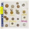 Image 1 : LOT OF VARIOUS COINS IN TRANSLUCENT BINDER PAGE