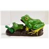 Image 1 : VINTAGE MECHANICAL TWO FROGS COIN BANK.