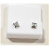 Image 1 : DIAMOND EARRINGS GENIUNE 6X6 M PRINCESS/SQUARE