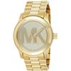 NEW MICHAEL KORS 43MM MK LOGO GOLD TONE MSRP $311