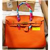 Image 1 : ORANGE LADIES HAND BAG