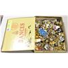 Image 1 : BANGES CIGAR BOX FULL OF LAPEL PINS