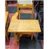 Image 1 : KIDS WOODEN SCHOOL DESK