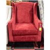 Image 1 : BRAND NEW MODERN WING BACK CHAIR RED COLOURED