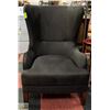 Image 1 : BRAND NEW WING BACK CHAIR DARK BROWN MSRP $1050