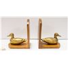 Image 1 : 1960'S SOLID BRASS DUCK/MALLARD BOOK ENDS