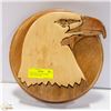 Image 1 : HAND CARVED PUZZLE WOOD EAGLE PLAQUE ART