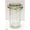 Image 1 : 10" TALL MASON STYLE JAR WITH DESIGN