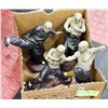 Image 1 : FOUR LIFE LIKE CERAMIC KARATE STATUES TAI-CHI