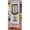 15" TALL ROUTE 66 GAS PUMP WITH SHELFS HEAVY