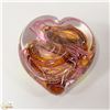 Image 2 : VINTAGE BLOWN GLASS DUCK AND HEART PAPERWEIGHT