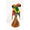 Image 1 : HAND CARVE & PAINTED WOOD PARROTS