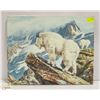 Image 1 : MOUNTAIN GOATS IN THE ROCKIES PAINTING