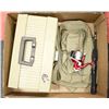 Image 1 : LOT W/ FISHING ROD, TACKLKE BOX, ROD/REEL