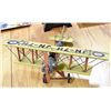 Image 1 : YELLOW BIPLANE METAL