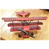 Image 1 : RED BARON TRIPLANE FIGHTER METAL