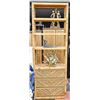 Image 1 : WICKER SHELVING UNIT W /3 DRAWERS 84" X 29" X 12"