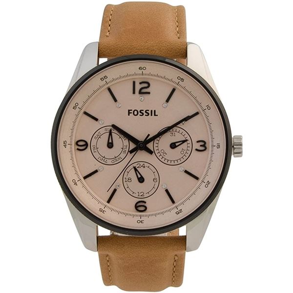 NEW FOSSIL TRIPLE CHRONO BEIGE DIAL MSRP $275 42MM