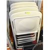 Image 1 : IKEA WHITE METAL FOLDING CHAIRS- SET OF 4