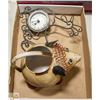 Image 1 : SHOWHOME METAL HEDGEHOG + METAL CHICKEN CLOCK