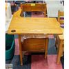 Image 1 : WOODEN SCHOOL DESK