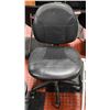 Image 1 : BLACK LEATHERETTE HYDRAULIC LIFT OFFICE CHAIR