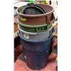 Image 1 : GARBAGE CANS- VINYL.  SET OF 4