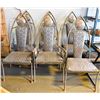 Image 1 : SET OF 6 SOLID METAL GOTHIC HIGHBACK CHAIRS