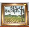 Image 1 : OIL ON BOARD "PRAIRIE FARM" SIGNED BY ARTIST MAR