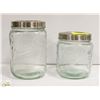 Image 1 : LARGE MASON JARS SET 2.75 LITRE & 3.7 LITRES