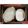 BOX LOT OF ASSORTED CASSEROLE DISHES