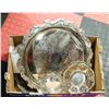 Image 1 : FLAT OF SILVER SERVING ITEMS