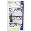 Image 1 : FOSTER GRANT READING GLASSES 3 PACK +2.00