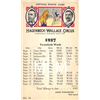 Image 1 : Hagenbeck-Wallace Circus Advertising Offical Route Card 1927