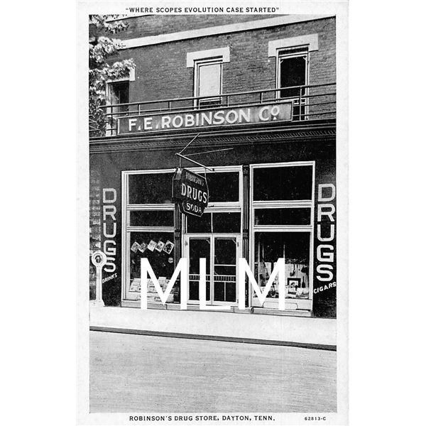 Robinson's Drug Store Front Dayton, Tennessee Postcard