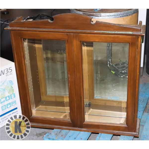33.5" BY 32" BY 8" DISPLAY CABINET