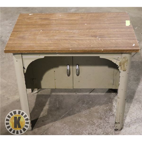 HEAVY-DUTY DESK 20" BY 30" BY 27''