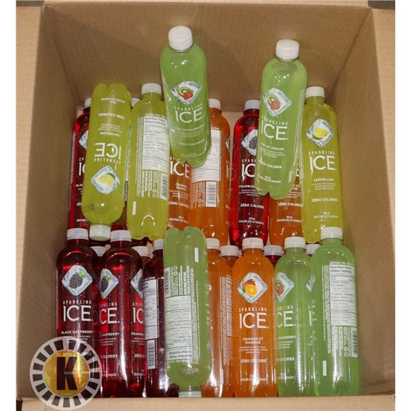 BOX OF ASSORTED SPARKLING ICE DRINK