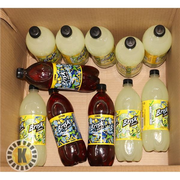BOX OF BRISK ICED TEA AND LEMONADE