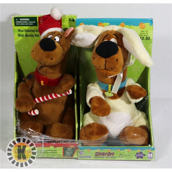 2 NEW SCOOBY DOO CHRISTMAS FIGURES