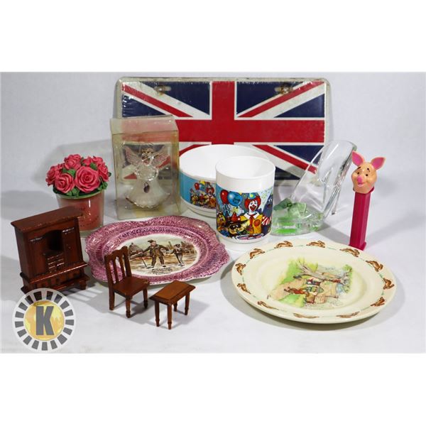 ESTATE FLAT OF COLLECTABLES INCLUDING ROYAL DOULTON